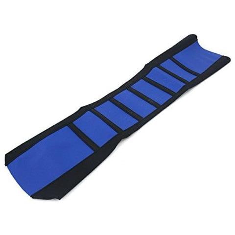 Molle Universale Pinza Moto Copertura Di Sede Della Nervatura Di Gomma Della Pelle Dirt Bike Enduro-blue - Foto 1