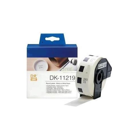 Etichette Dk11219 12mm Compatibili Bianche Rotolo Da 1200 Pz Per Brother Ql1000 1050 1060 White Dk-11219 Con Supporto - Foto 1