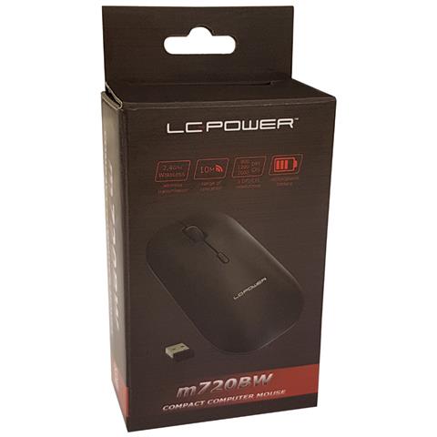 LC-Power m720BW mouse Mano destra RF Wireless Ottico 1600 DPI - Foto 14