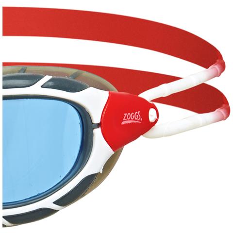 Occhialino Nuoto Predator Blu Regular Bianco / rosso - Foto 3