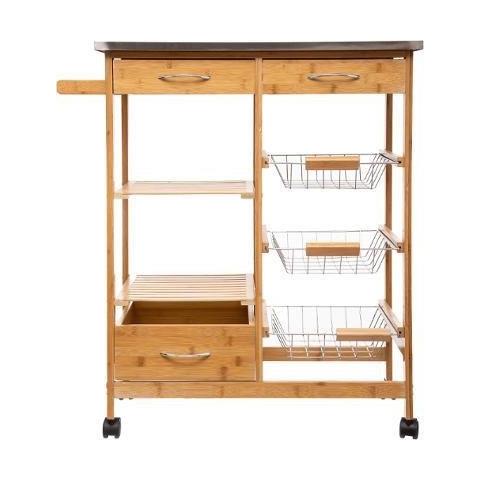 Sedia A Rotelle, Bambù, 37 X 76 X 86 Cm - Foto 5