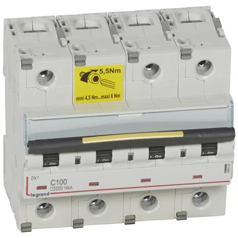 Interruttore Magnetotermico Industriale 4p 10/16ka 80-125 A Curva C Dx³ 409362 - Foto 1