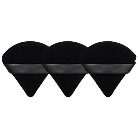 Confezione Da 3 Piumini Triangolari - Spugne Trucco Lavabili - Spugne Trucco Nere - Foto 5