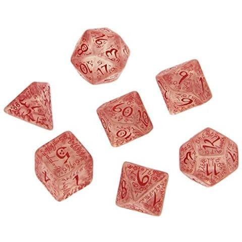 Dadi Elfici Trasparentirossi (7) Gioco Da Tavolo, Multicolore - Foto 1