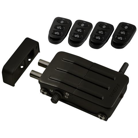 Ci10n Serratura Di Sicurezza Invisibile Per Porta Con 4 Telecomandi, Serratura Elettronica Per Porta, Serratura Wireless, Catenaccio Interno - Foto 1