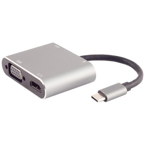14-05026 replicatore di porte e docking station per laptop Cablato USB 3.2 Gen 1 (3.1 Gen 1) Type-C Grigio - Foto 1