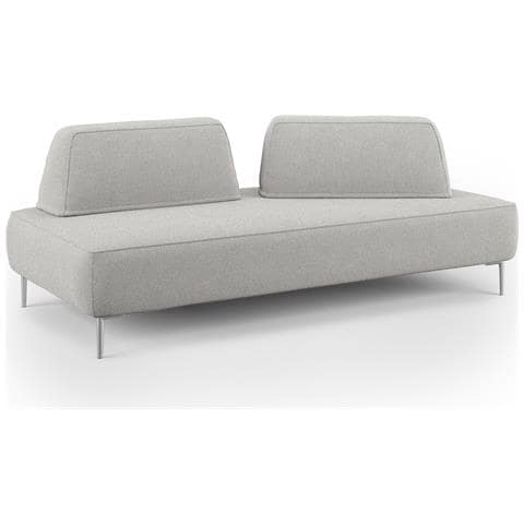 Newton Divano Lineare Con Schienali Movibili T07 Grigio - Foto 1