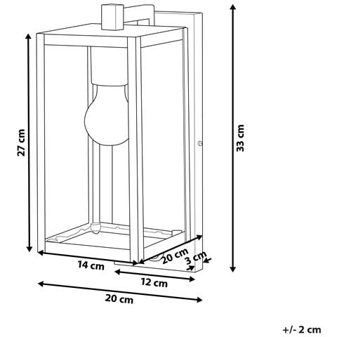 Lampada Da Parete Metallo Nero Megget - Foto 6