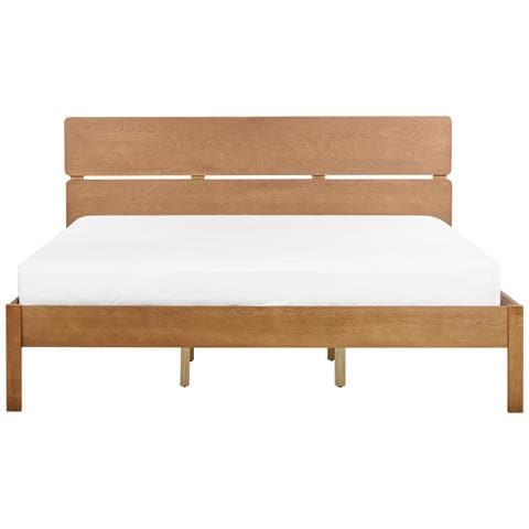 Letto Matrimoniale Legno Chiaro Con Led 180 X 200 Cm Bosset - Foto 2