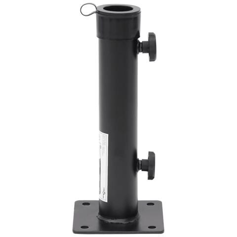 Base Per Ombrellone Per Palo Da 38/48 Mm Nero Opaco In Acciaio - Foto 2