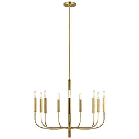 Lampadario Classico Brianna Acciaio Ottone Brunito 9 Luci E14 - Foto 1