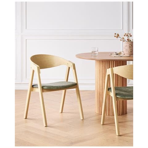 Sedia Da Pranzo Set Di 2 Verde Scuro Yuba - Foto 1