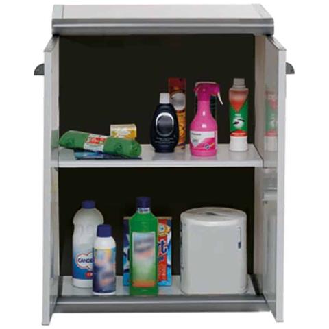 Armadio In Resina Pvc Basso Tuttopiani Due Ante Modello Scik - Foto 5