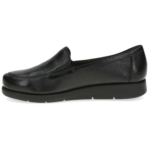 Black Nappa Casual Closed Loafers Mocassino Pelle Scarpe Donna Nero Eu 36, 9-24750-41-022 - Foto 3