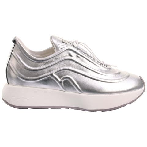 Fin Leisure Trainers Sneakers Pelle Scarpe Donna Argento Eu 38, 7-102311 7600 - Foto 2