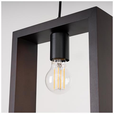 Sollux Lighting Lampada A Sospensione Aries Wengé Sl.1311 - Scandinavo Lampade A Sospensione Wengé 133x24x8 Cm - Foto 8