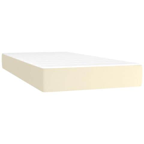 Giroletto a Molle con Materasso e LED Crema 100x200 cm - Foto 2