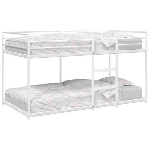 Letto A Castello Senza Materasso Bianco 100x190 Cm In Acciaio - Foto 1
