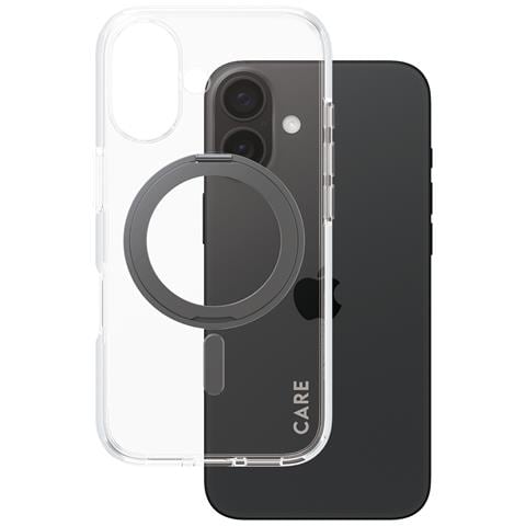 CARE by PG BLK Kick /MagS iPhone16 6.1 custodia per cellulare Cover Trasparente - Foto 1