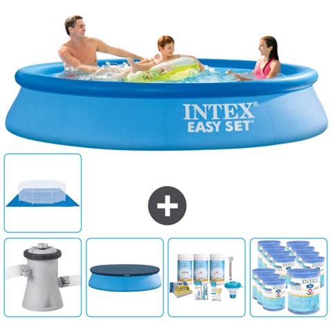 Piscina Fuori Terra - In Giro - 305x305x61 Cm - Blu - Include Accessori Coordinati Cb15 - Foto 1