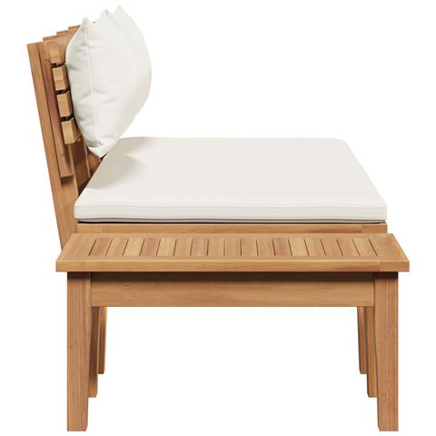 Set Panchina da Giardino in Legno Massello di Teak - Foto 9