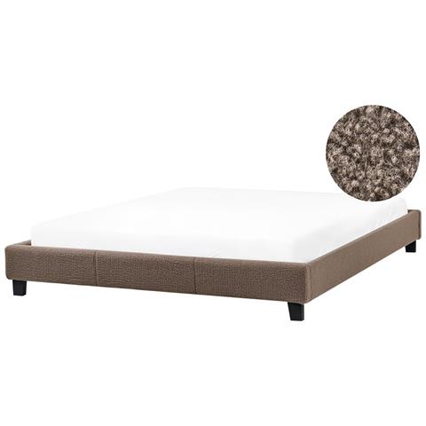 Letto Senza Testata Bouclé Roanne 180 X 200 Cm Tortora - Foto 2