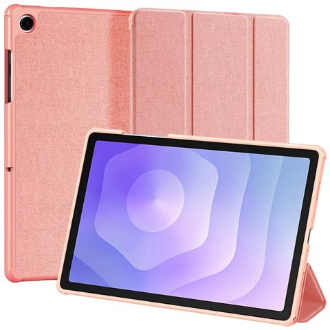 Cover per Galaxy Tab A9+ - Pelle /PU, Rosa, Auto Wake /Sleep - Foto 1