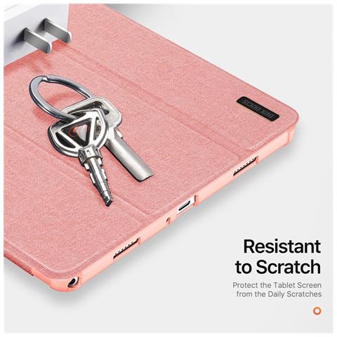 Cover per Galaxy Tab A9+ - Pelle /PU, Rosa, Auto Wake /Sleep - Foto 4