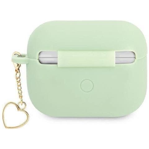 Guess Guaplschsn Airpods Pro Custodia Verde /verde In Silicone Collezione Heart - Foto 3