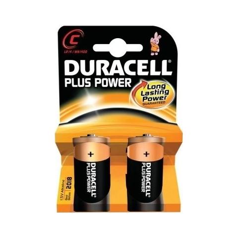 MN1400B2 Pile Duracell Plus Mezzatorcia C 1,5 V - 2 Pezzi - Foto 2