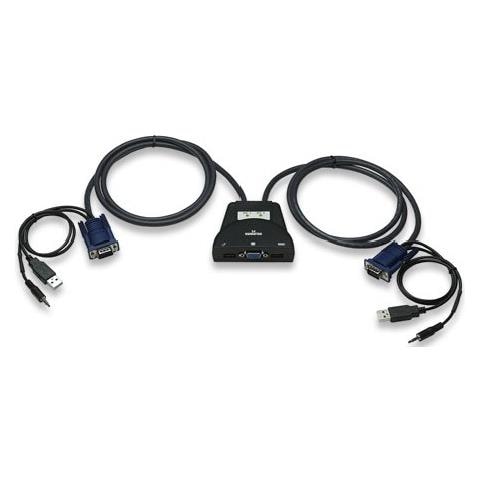 Mini KVM Switch IDATA KVM-522U 2 Porte USB con Audio - Foto 4
