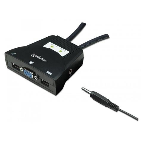 Mini KVM Switch IDATA KVM-522U 2 Porte USB con Audio - Foto 2