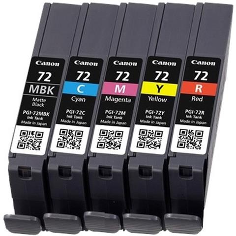 Multipack Canon Orignale Pgi 72 Bk + Color 5 Pz. - Foto 4