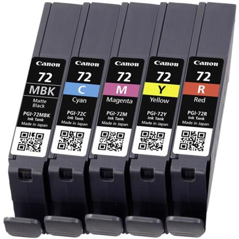Multipack Canon Orignale Pgi 72 Bk + Color 5 Pz. - Foto 2