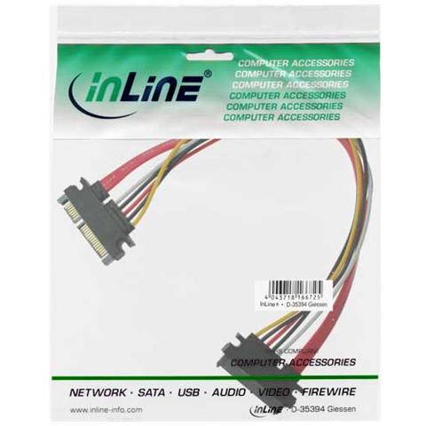 cavo prolunga alimentazione interna + dati da sata 6gbs maschio a sata 6gbs femmina, 30cm - Foto 2