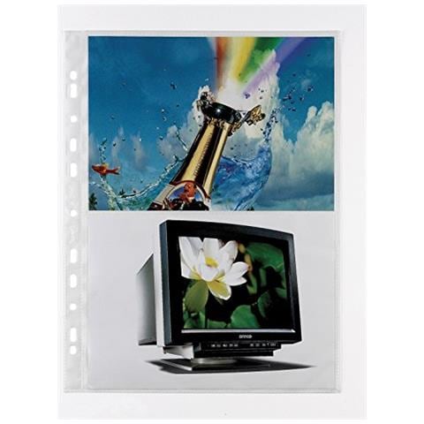 Protezione fogli - 4 Capacità - Rettangolare - Polipropilene - 10 / Pacco - Bianco - Foto 1