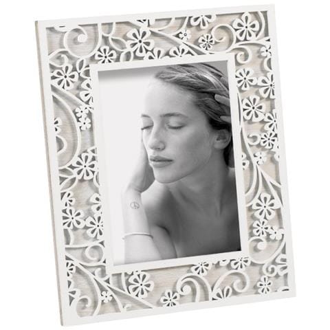 Portafoto In Legno Con Disegno Taglio A Laser Cm 13 X 18 H Mascagni - Foto 1