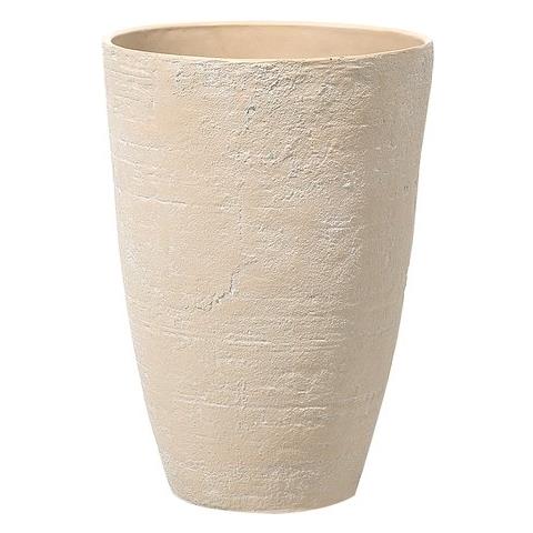 Vaso Tondo Per Interno Ed Esterno Beige 43x43x60cm Camia - Foto 1