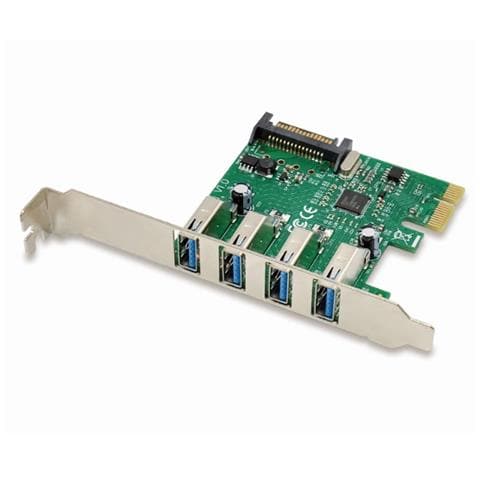 Scheda di Interfaccia e Adattatore EMRICK02G con 4 Porte USB 3.2 Colore Verde - Foto 1