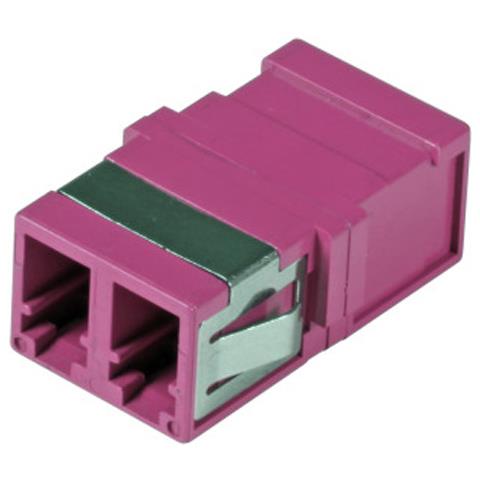 Adattatore A Bussola Keystone Lc Duplex Multimodale Om4 Fucsia - Foto 1