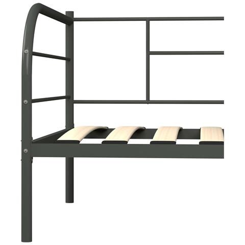 Telaio Divano Letto Grigio In Metallo 90x200 Cm - Foto 8