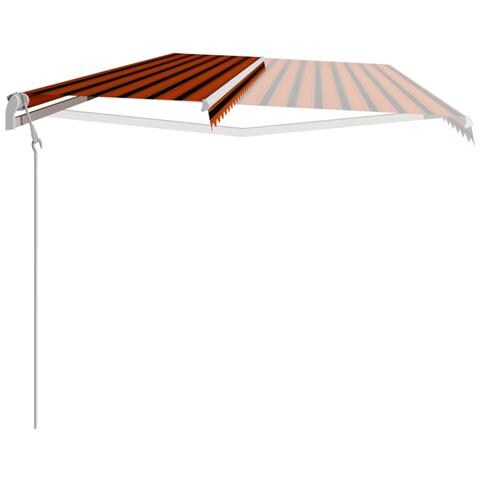 Tenda da Sole Retrattile 600x300 cm Arancione e Marrone - Foto 8