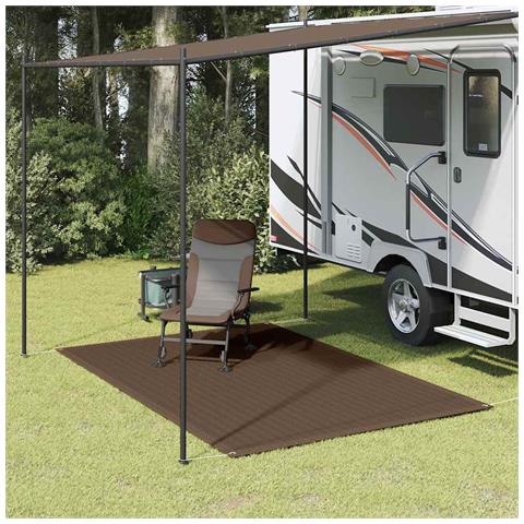 Tappeto Da Tenda 250x350 Cm Marrone - Foto 7