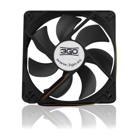 FAN12BK, Computer case, Ventilatore, Nero - Foto 1