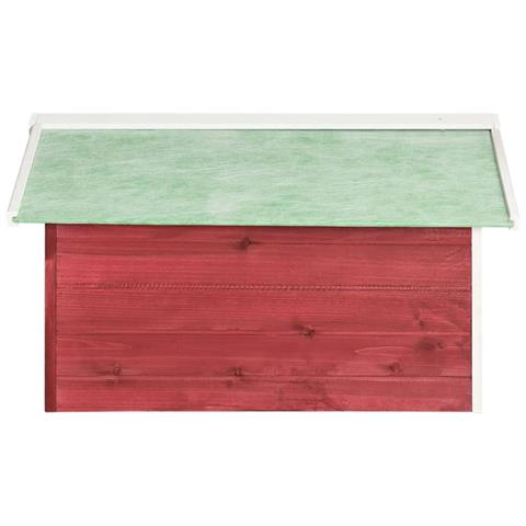 Casetta Per Tosaerba Robotizzato 72x87x50 Cm Rossa Bianca Abete - Foto 8