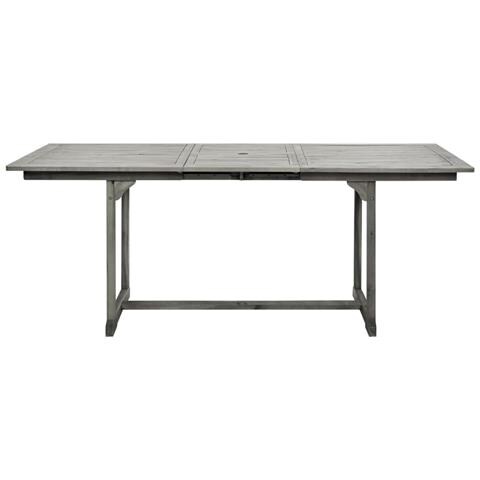 Tavolo Da Pranzo Per Esterni (150-200) x100x75cm Massello Acacia - Foto 8