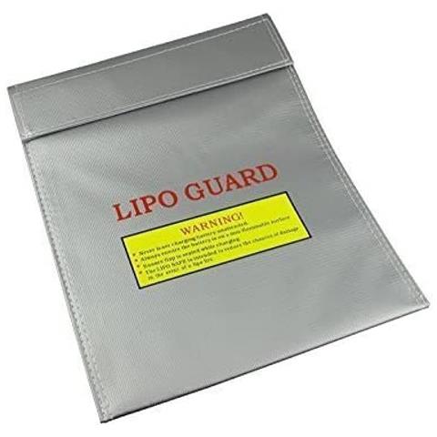 Lipo Guard Busta Antincendio Lipo Bag, 23 Cm X 18 Cm X Batterie Lipo, Colore Argento - Foto 4