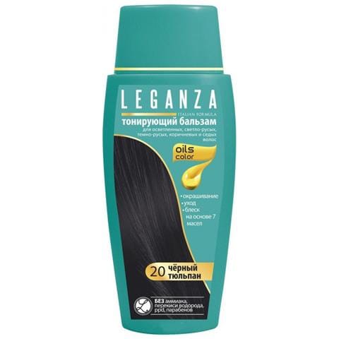Balsamo Colorante Per Capelli Colore Tulipano Nero Nº 20 ""leganza"" Colorante Senza Ammoniaca |arricchito Con Oli Naturali - Foto 1