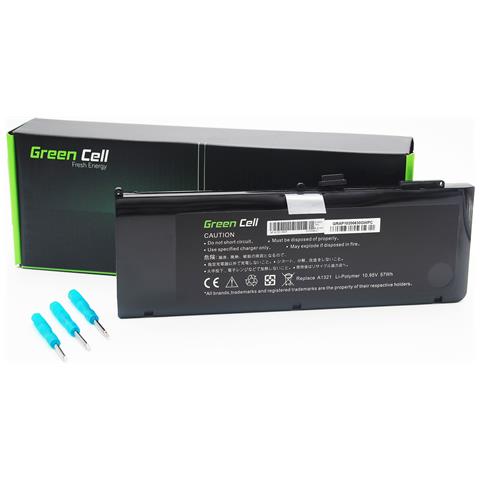 Batteria Mac Macbook Pro 15"" A1286 Mid 2009 2010 A1321 57wh 5200mah 10.95v - Foto 1