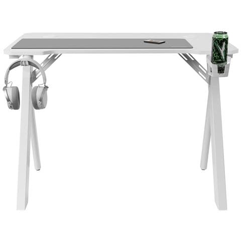 Scrivania Mars Gaming Mgd100rgbw Bianco Acciaio 100 X 60 Cm - Foto 2